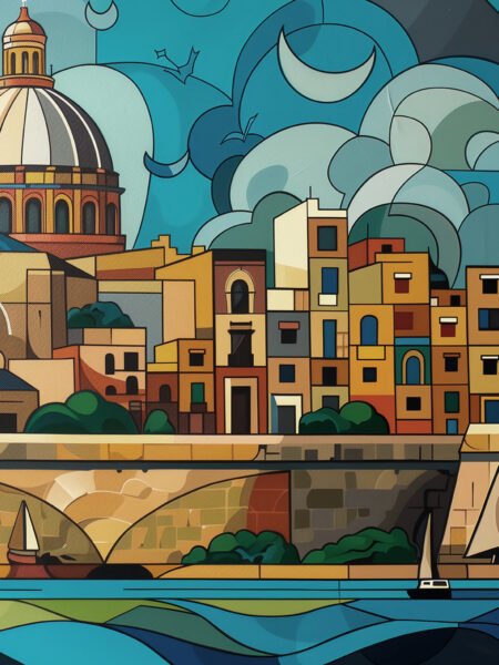 CYW0009 艺术画 城市 1